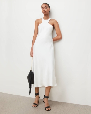 Allsaints Betina Slip Klänning Dam Vita | SE.WD286W-203