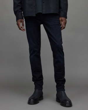 Allsaints Cigarette Mager Jeans Herr Blå Svarta | SE.ME076W-3885