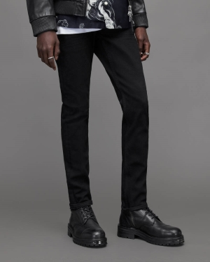Allsaints Cigarette Mager Jeans Herr Svarta | SE.ME065W-451