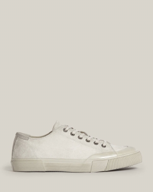 Allsaints Dumont Low Mocka Trainers Loungewear Herr Vita | SE.MZ011S-4068