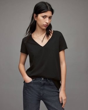 Allsaints Emelyn Tonic T-shirt Dam Svarta | SE.WM115P-451
