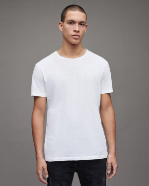 Allsaints Figure Crew T-shirt Herr Vita | SE.MD008G-437