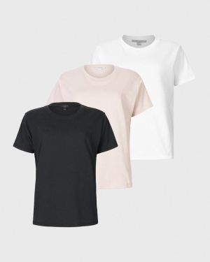 Allsaints Grace Ramskull 3 Pack T-shirt Dam Rosa Olika Färger | SE.WM206X-8093