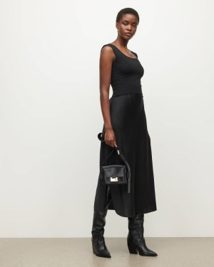Allsaints Tamie Tank Blast Dam Svarta | SE.WM017X-5