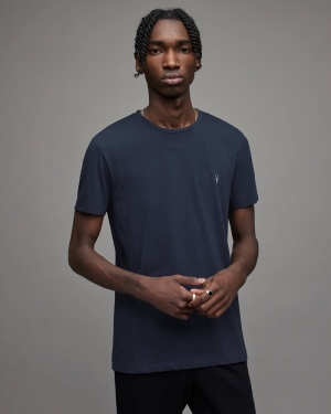 Allsaints Tonic Crew T-shirt Herr Mörkblå | SE.MD134X-6727