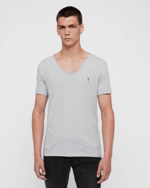 Allsaints Tonic Scoop T-shirt Herr Grå | SE.MD108E-107